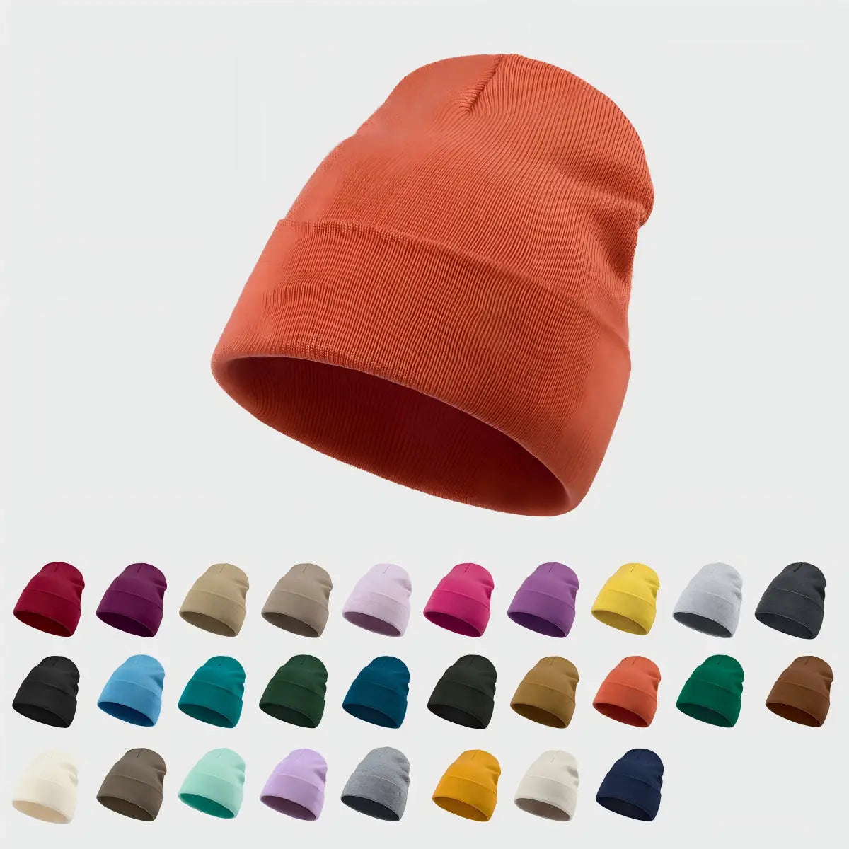 Blank Cuffed Wool Blend Beanie Wholesale - 1149 foremosthat