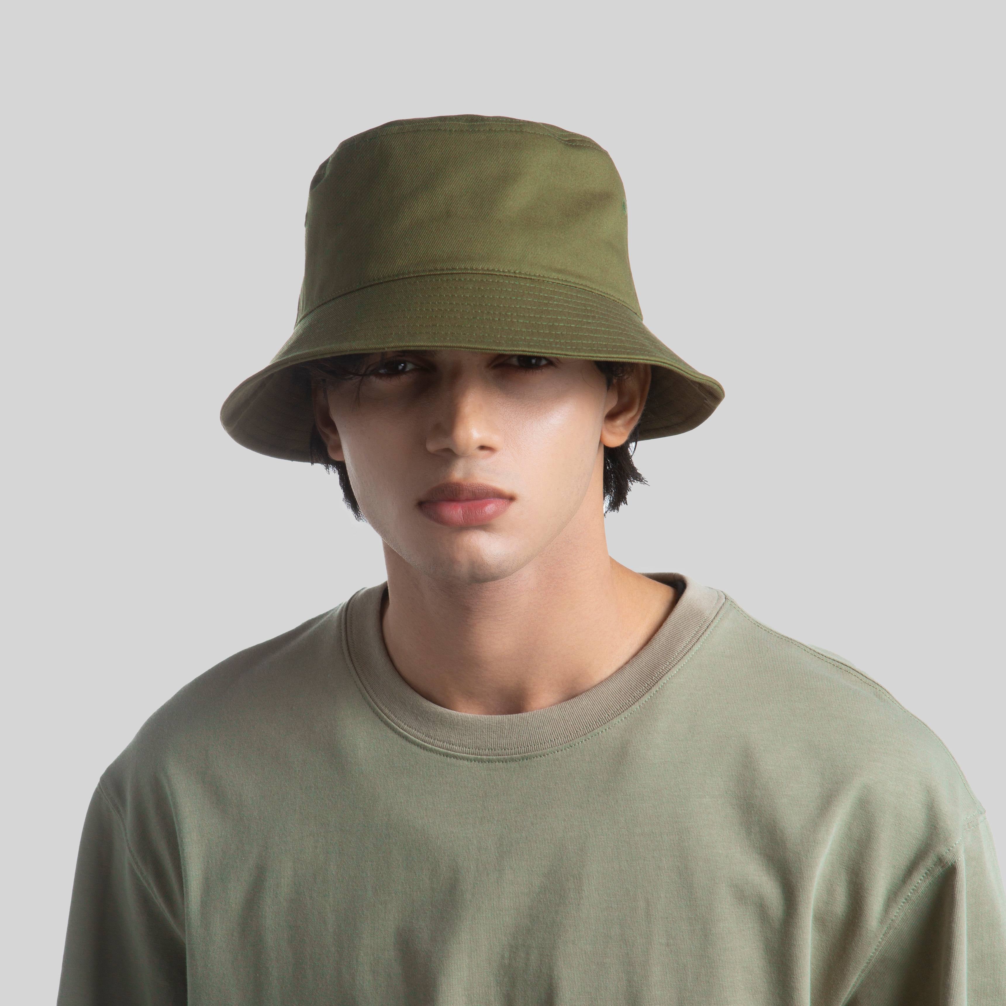 Blank Cotton Wide Brimmed Bucket Hat Wholesale - 114