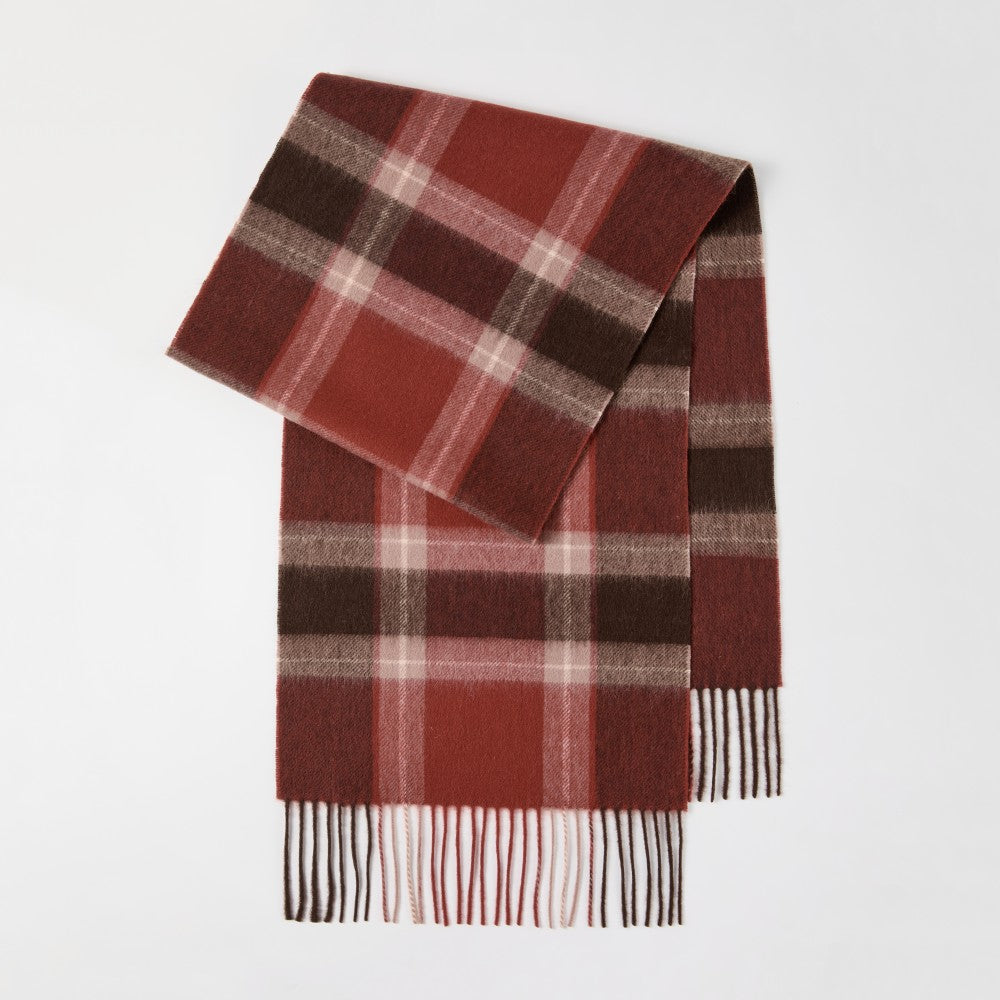 Blank 100% Sheep Wool Plaid Scarf Wholesale