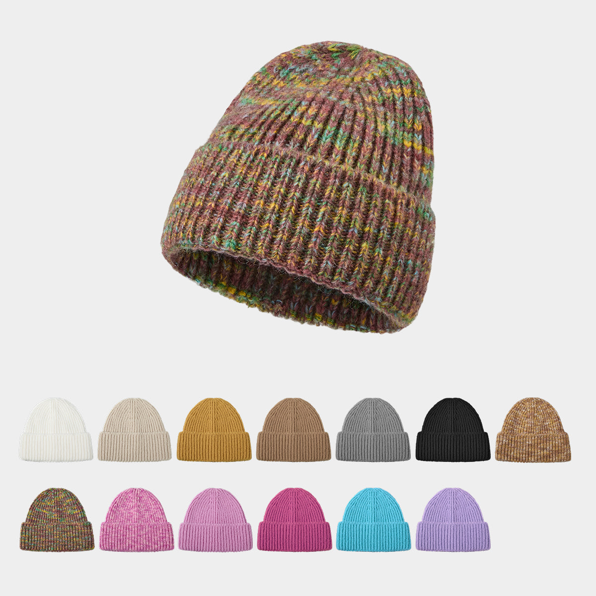 Blank Women's Mohair Blend Beanie Wholesale - 1265