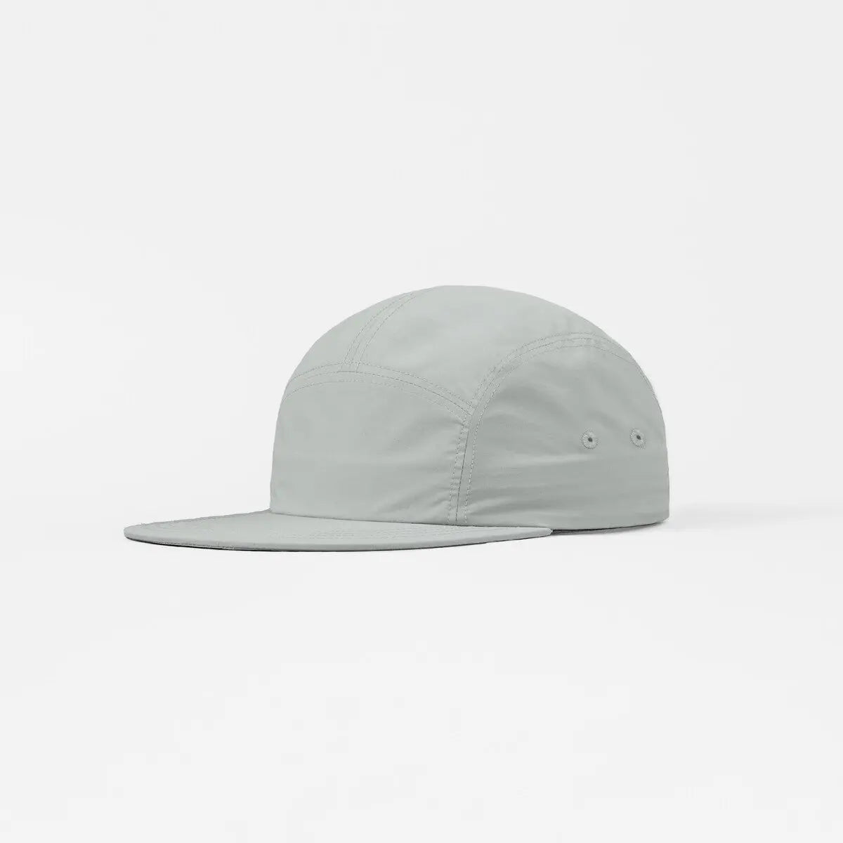 Blank 5 Panel Nylon Camper Hat - 6016  L.Grey Foremost Hat