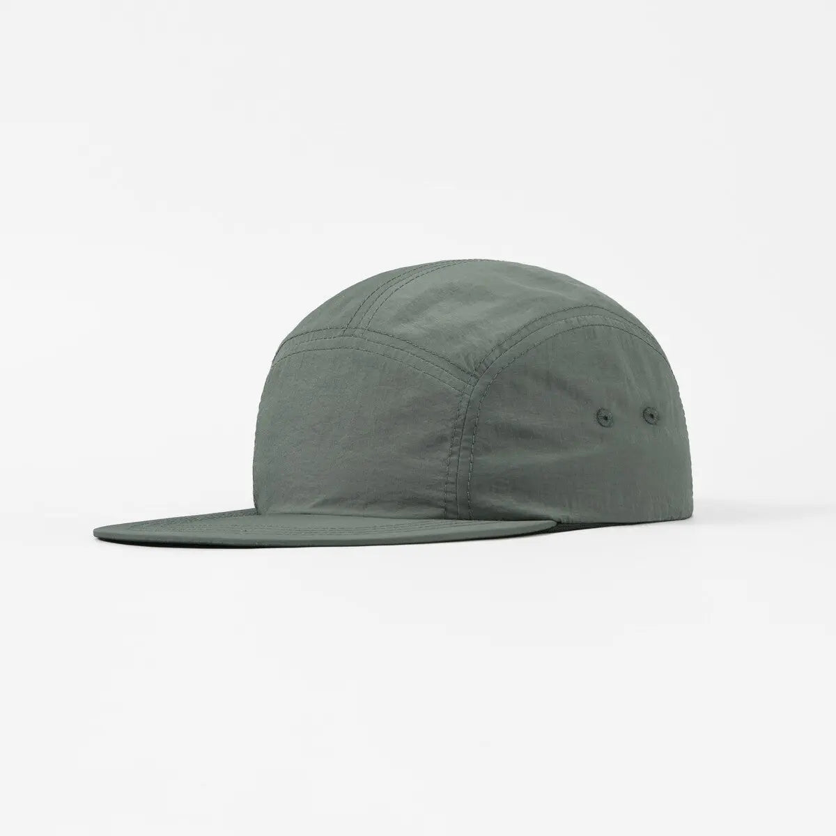Blank 5 Panel Nylon Camper Hat - 6016  Grey Foremost Hat