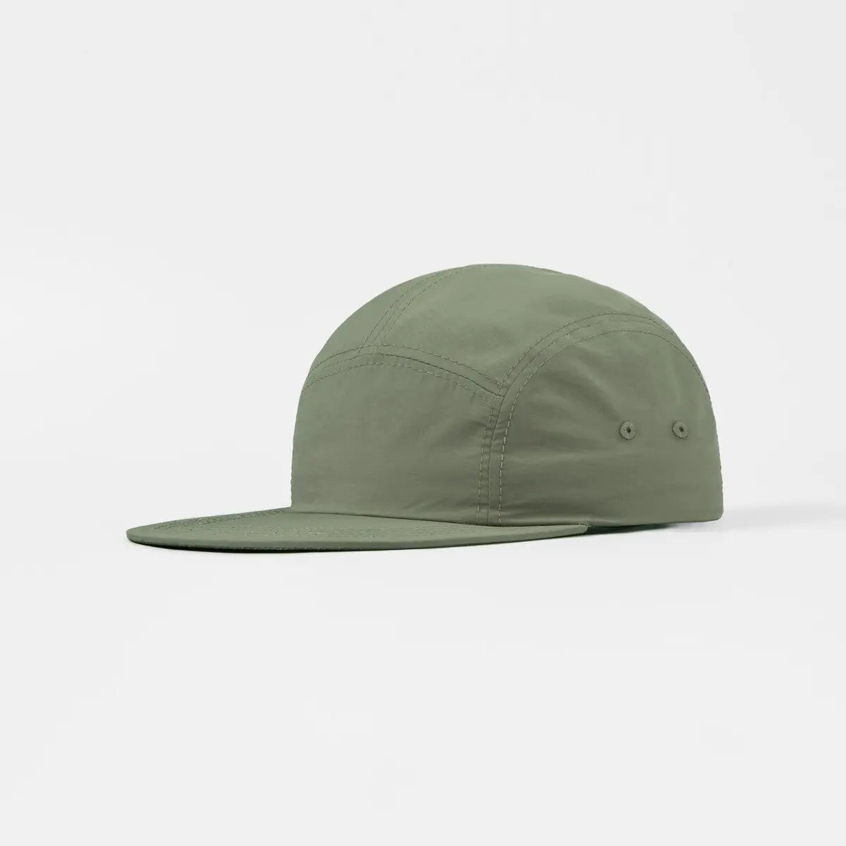 Blank 5 Panel Nylon Camper Hat - 6016  Olive Foremost Hat