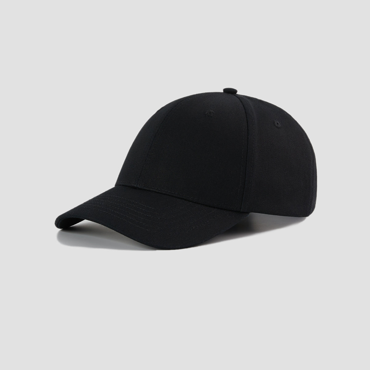 Blank 6 Panel Mid Profile Structured Baseball Cap Wholesale - 6166