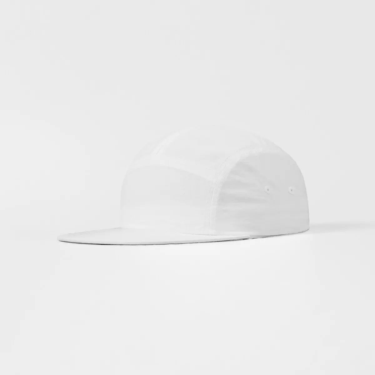 Blank 5 Panel Nylon Camper Hat - 6016  White Foremost Hat