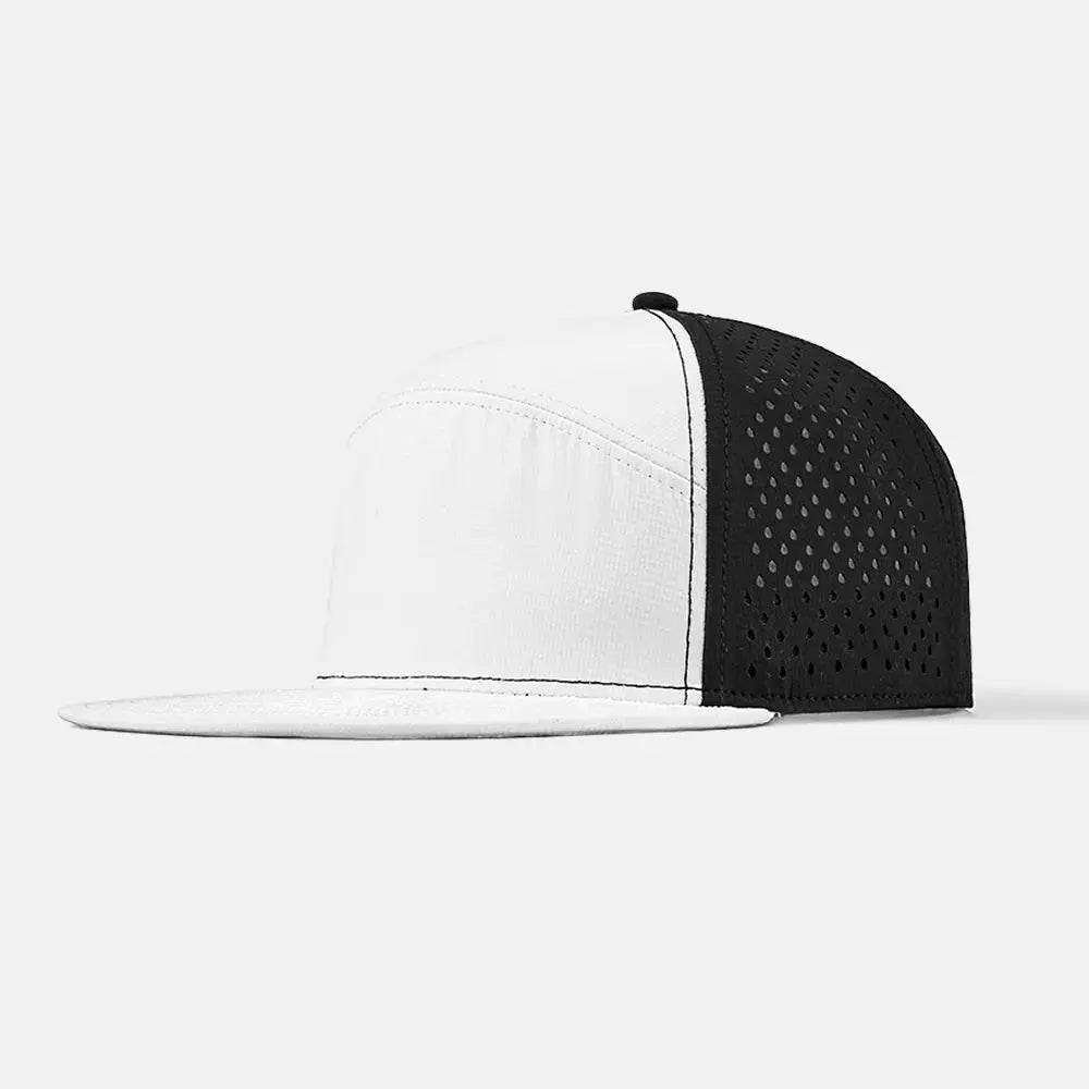Blank 5 Panel Water Repellent Perforated Snapback Hat - 6023 foremosthat