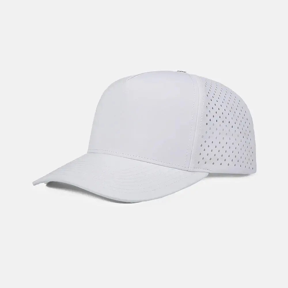 Blank 5 Panel Recycled Perforated Snapback - 6526 foremosthat