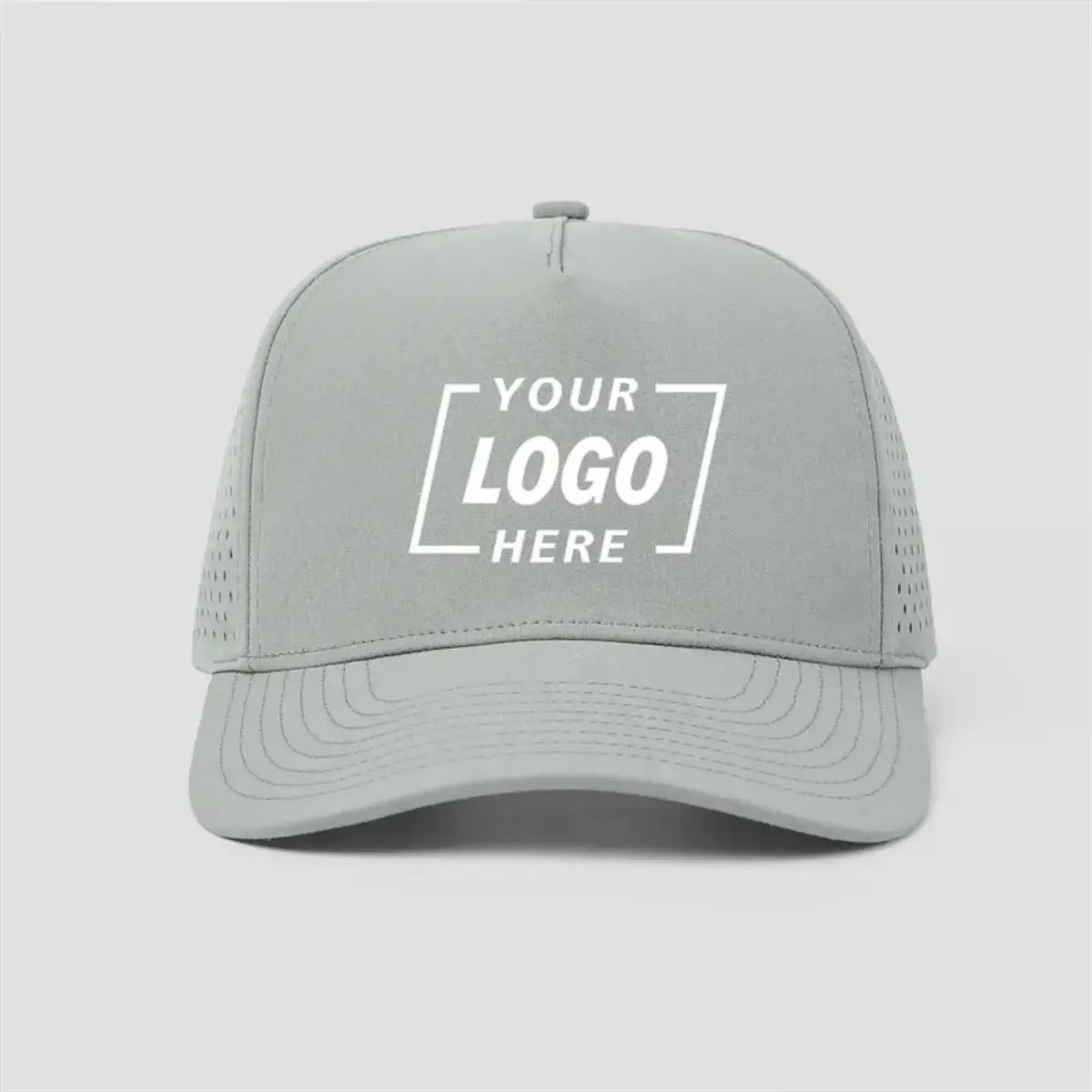 Blank 5 Panel Water Repellent Recycled Perforated Snapback Golf Hat- 6526 foremosthat