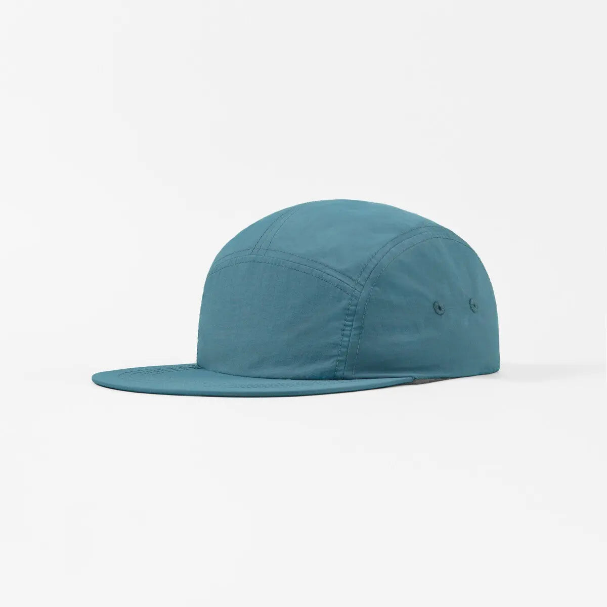 Blank 5 Panel Nylon Camper Hat - 6016  Teal Foremost Hat