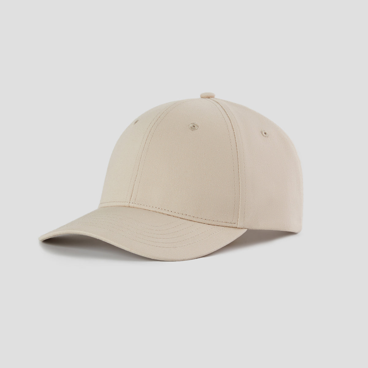 Blank 6 Panel Mid Profile Structured Baseball Cap Wholesale - 6166