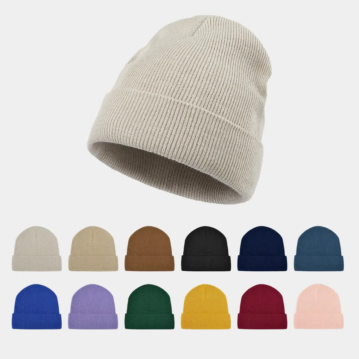 Blank 100% Organic Cotton Beanie Wholesale - 1101 Foremost Hat
