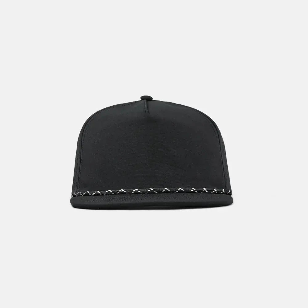 Blank Water Repellent Flat Bill Perforated Rope Snapback Hat - 5015P foremosthat