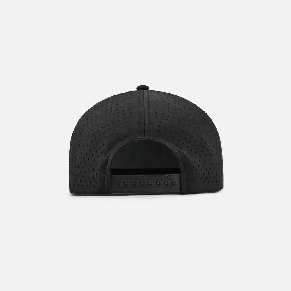 Blank Water Repellent Flat Bill Perforated Rope Snapback Hat - 5015P foremosthat