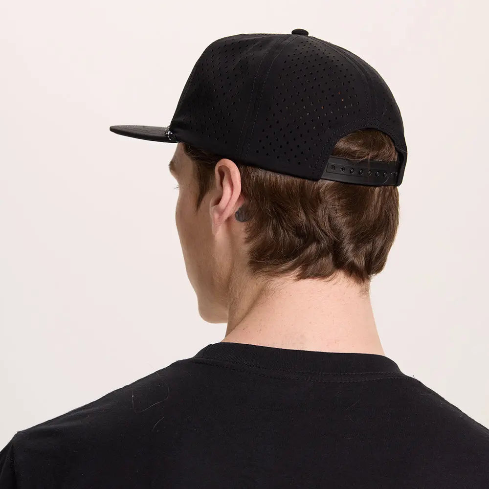 Blank Water Repellent Flat Bill Perforated Rope Snapback Hat - 5015P   foremosthat