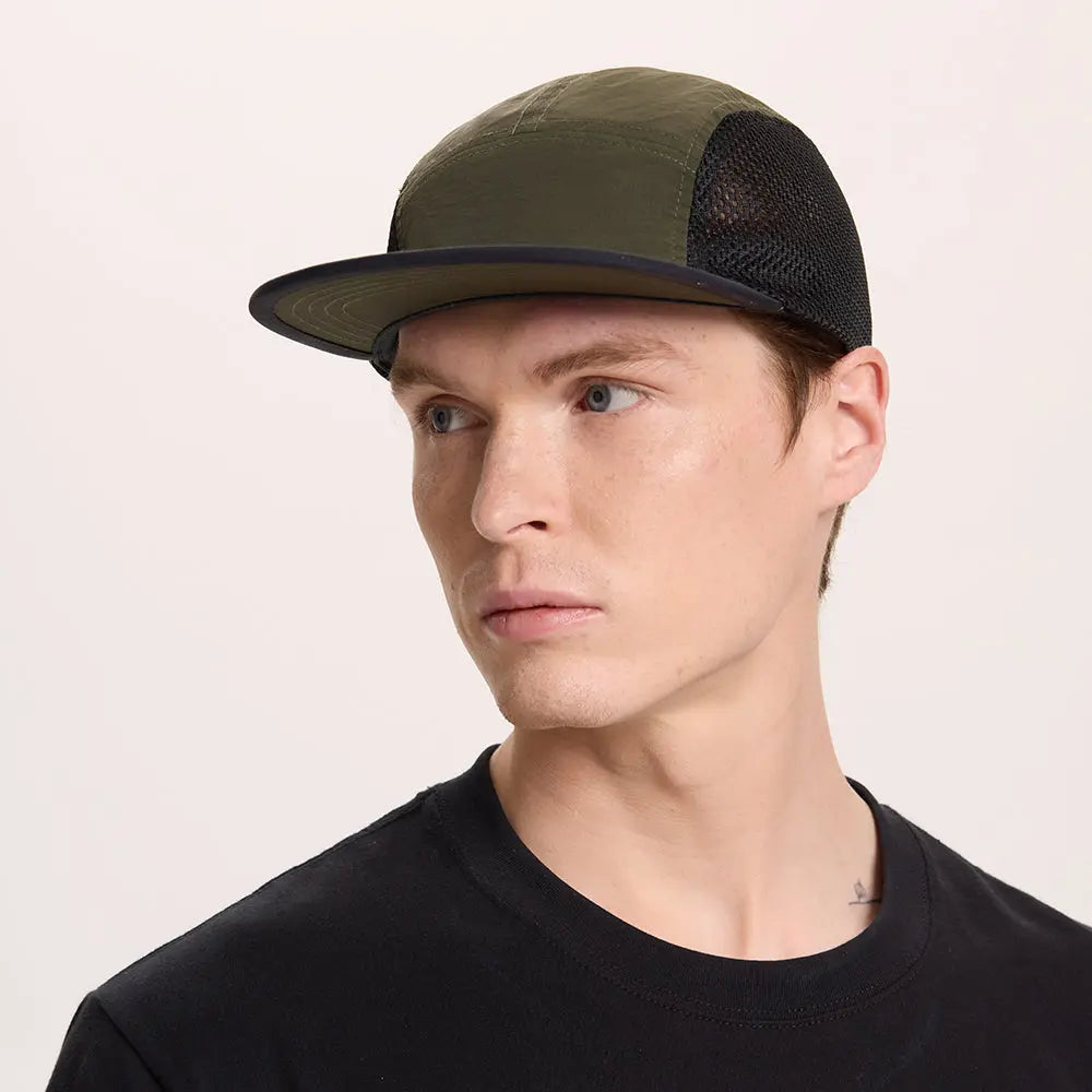 Blank 5 Panel Water Repellent Mesh Camper Hat - 5209   foremosthat