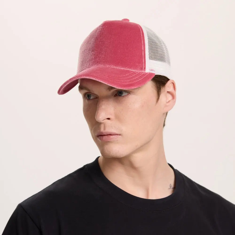 Blank 5 Panel Velvet Trucker Hat - 6529   foremosthat
