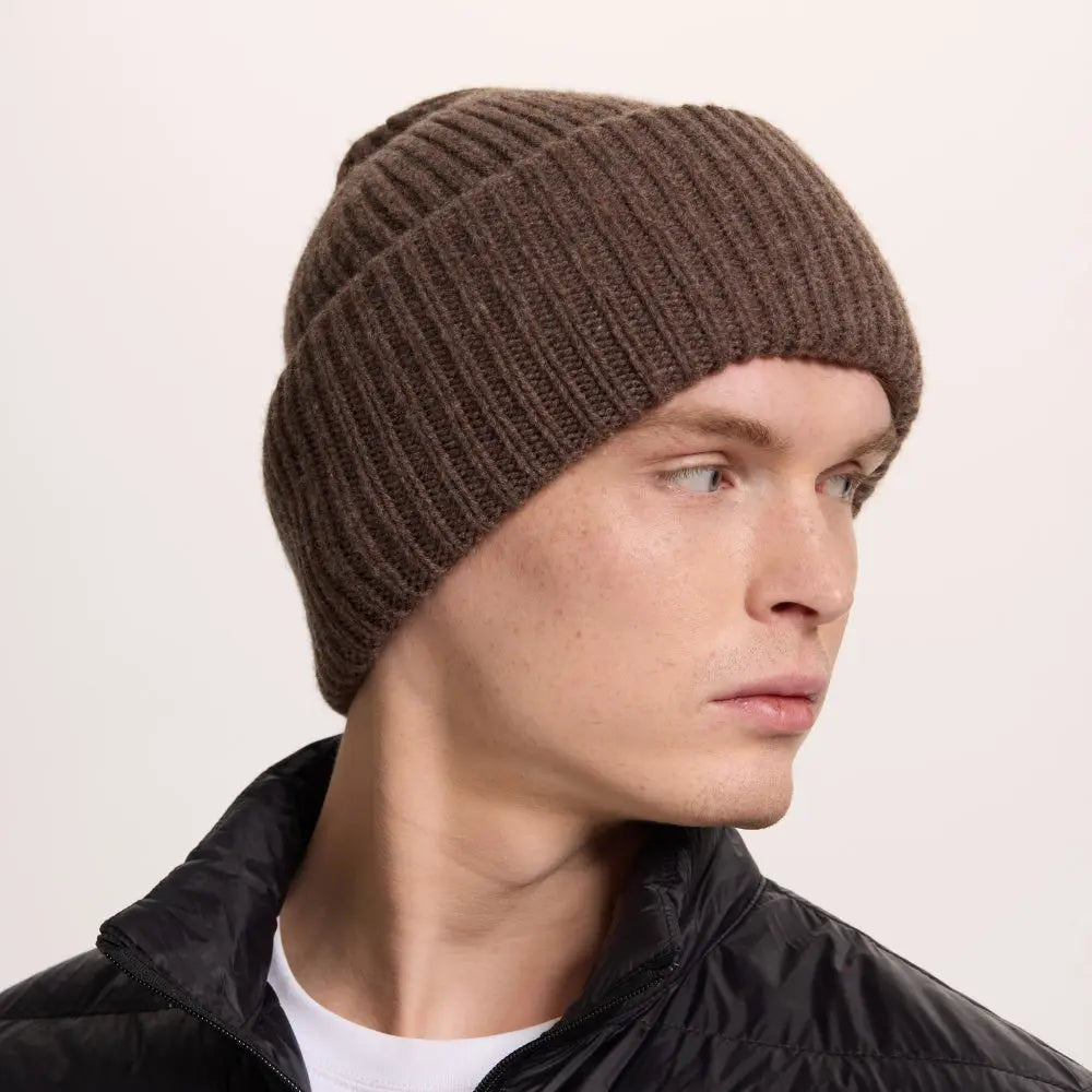 Blank High-Cuffed 100% Merino Wool Beanie - 1338   foremosthat
