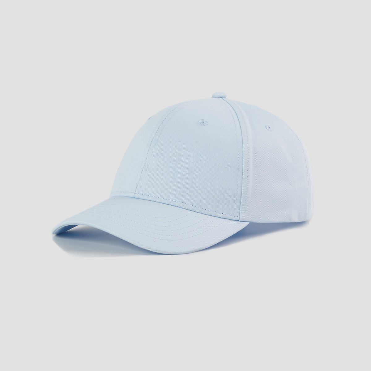 Blank 6 Panel Mid Profile Structured Baseball Cap Wholesale - 6166