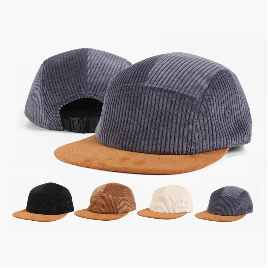 Blank 5 Panel Corduroy Camper Hat Wholesale - 6715 Foremost Hat