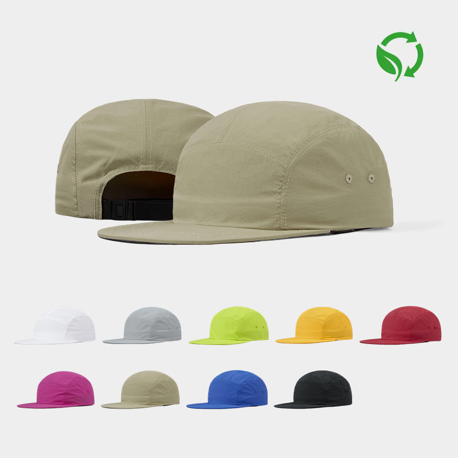 Blank 5 Panel Recycled Nylon Kids Camper Hat Wholesale - 5475 Foremost Hat-Wholesale & Custom Hats