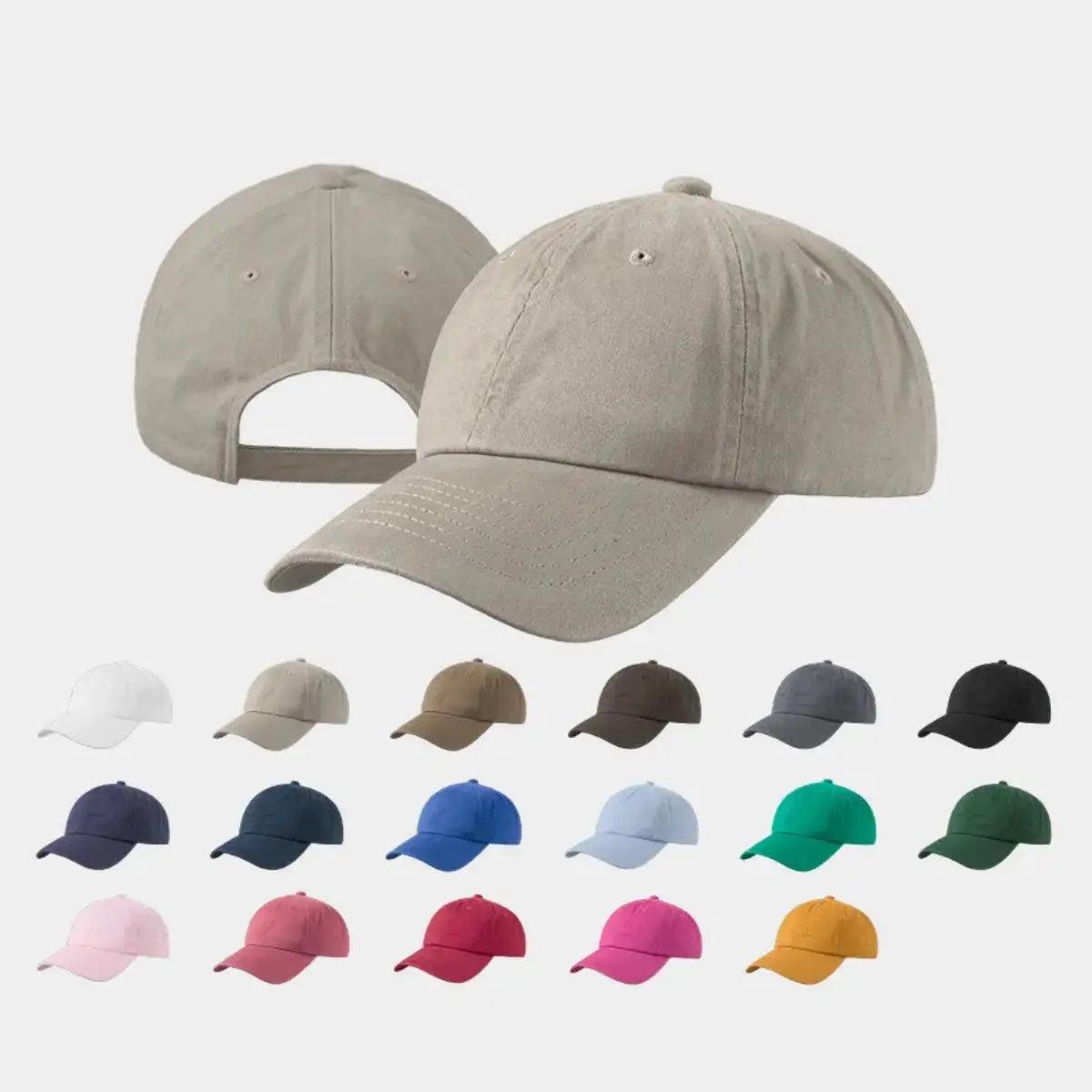 Blank Unstructured Cotton Sanded Dad Hat Wholesale - 6019 Foremost Hat