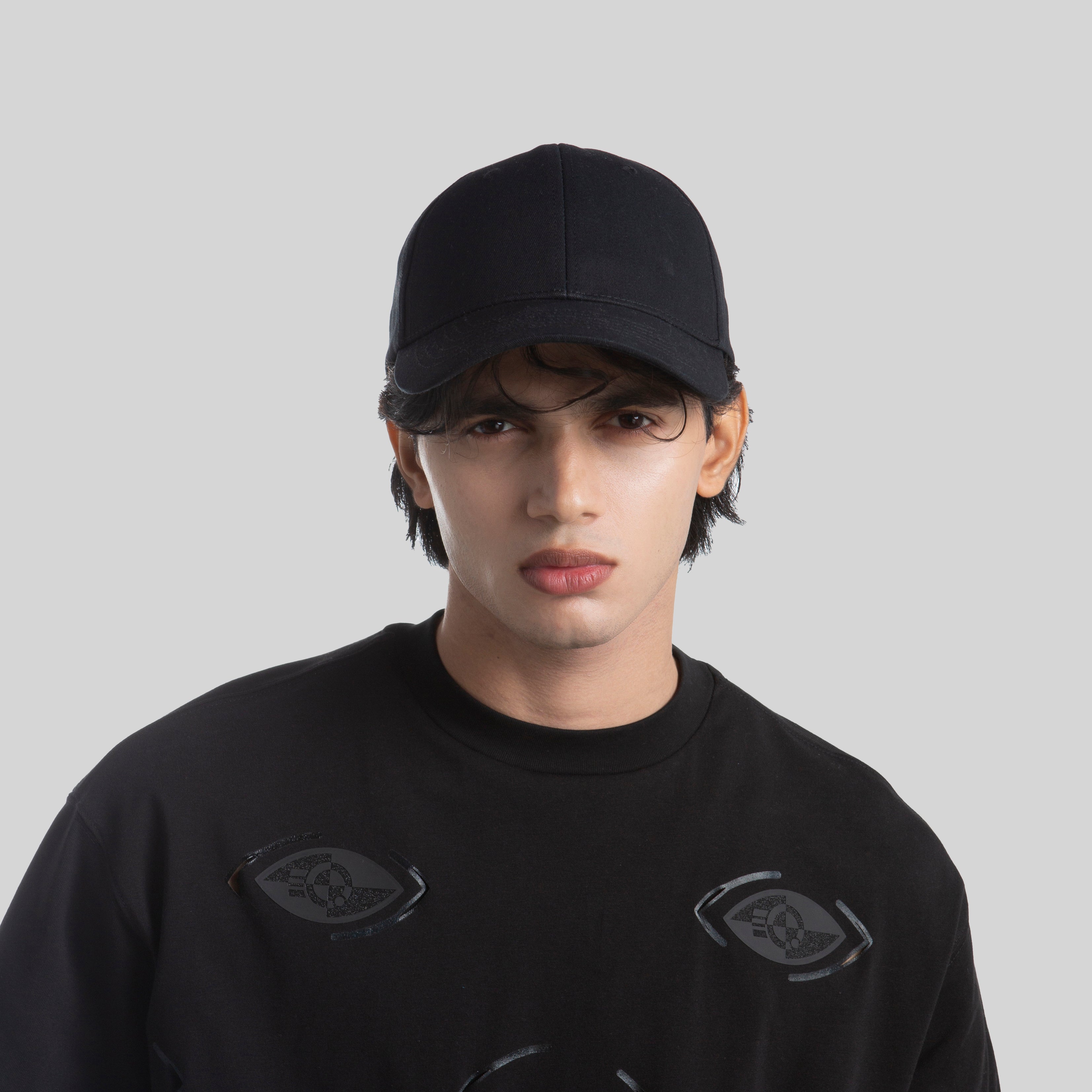 Blank 6 Panel Mid Profile Structured Baseball Cap Wholesale - 6166