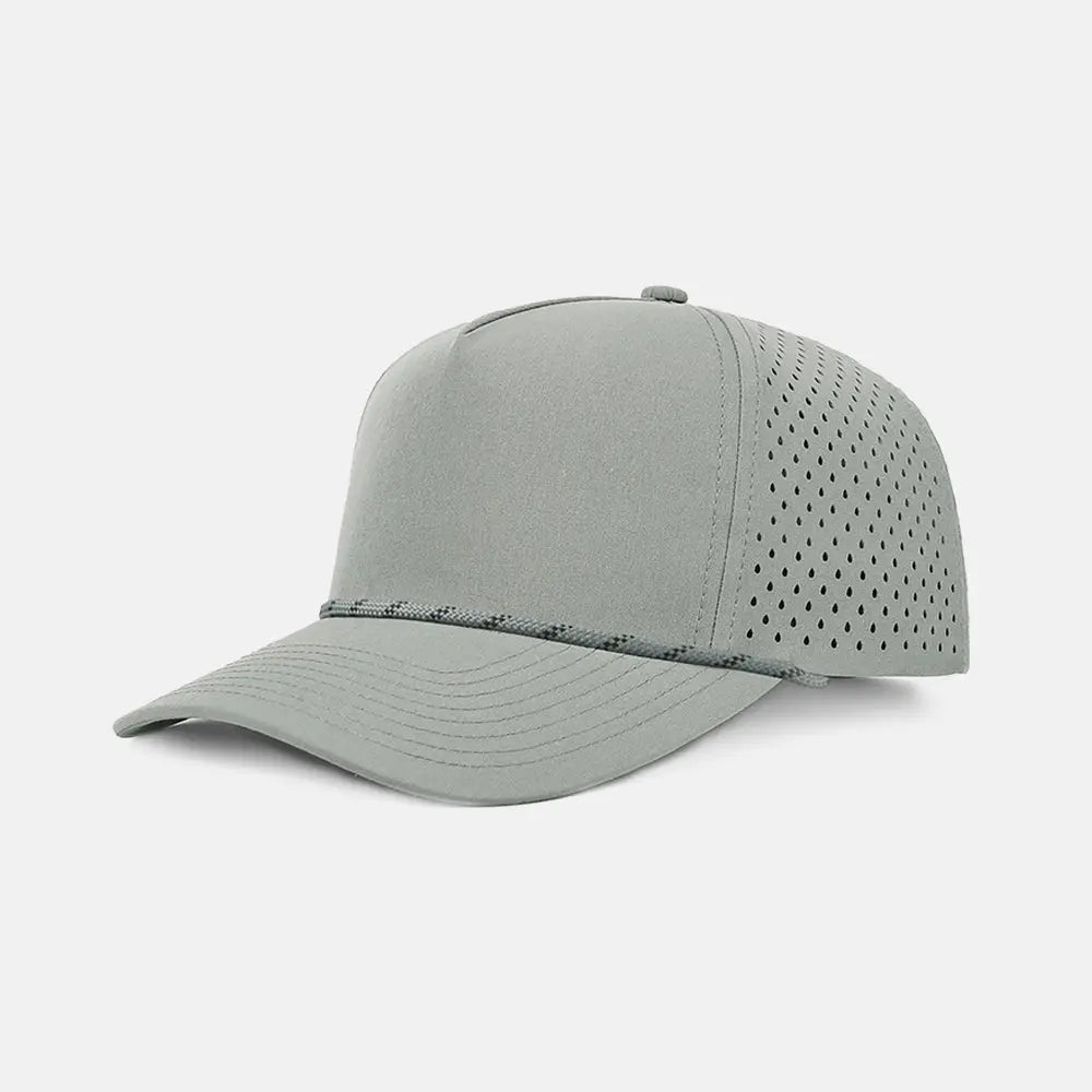 Blank Recycled Water Repellent Snapback Golf Rope Hat - 6526P  Grey-K178-9A Foremost Hat