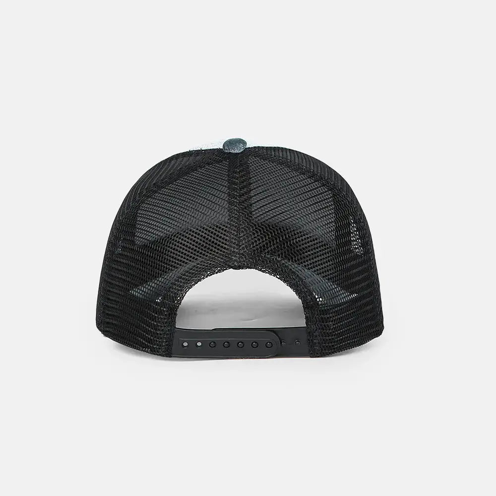 Blank 5 Panel Velvet Trucker Hat - 6529 foremosthat