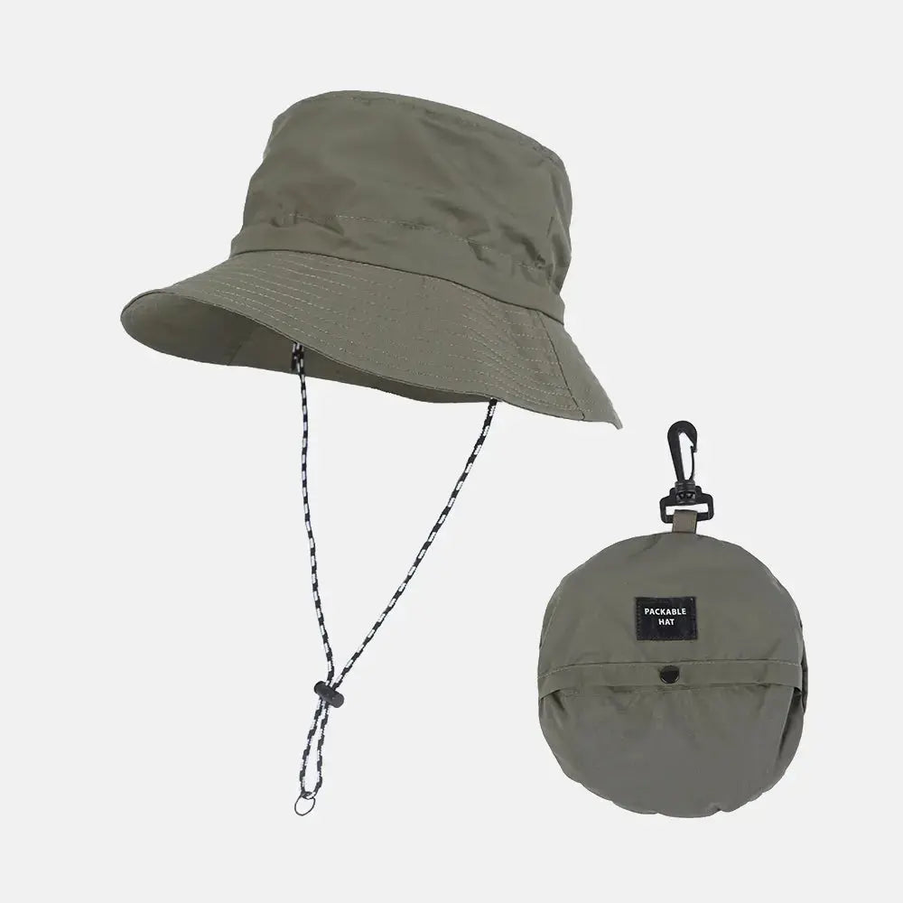 Blank Packable Water Repellent Bucket Hat - 128 | Wholesale Blank Hats