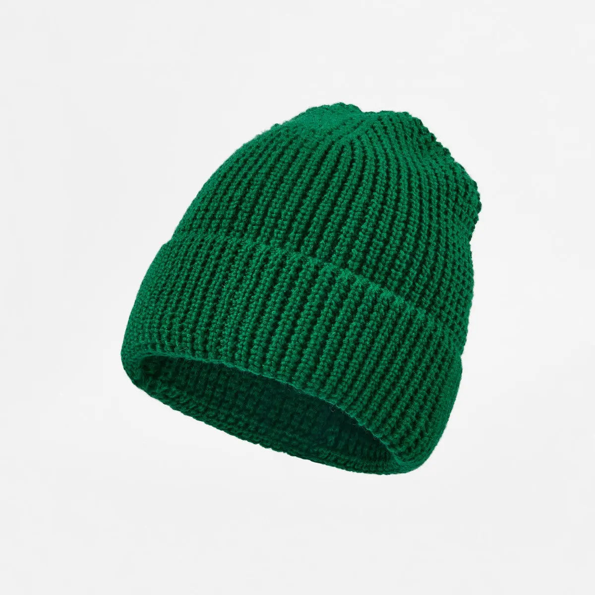 Blank Knit Cuffed Waffle Beanie Wholesale - 1546 Foremost Hat