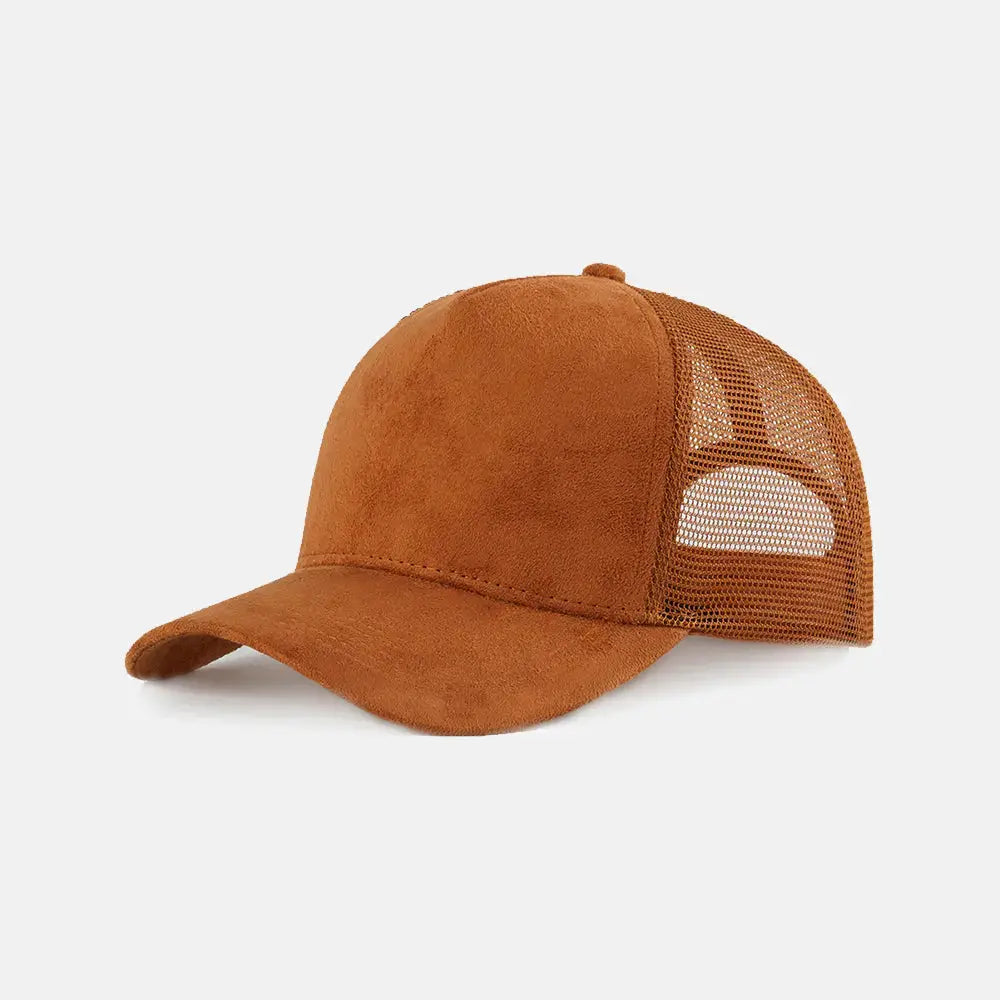 Blank 5 Panel Suede Trucker Hats Wholesale - 6710 foremosthat