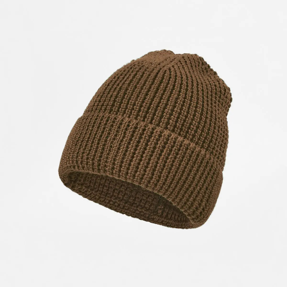 Blank Knit Cuffed Waffle Beanie Wholesale - 1546 Foremost Hat