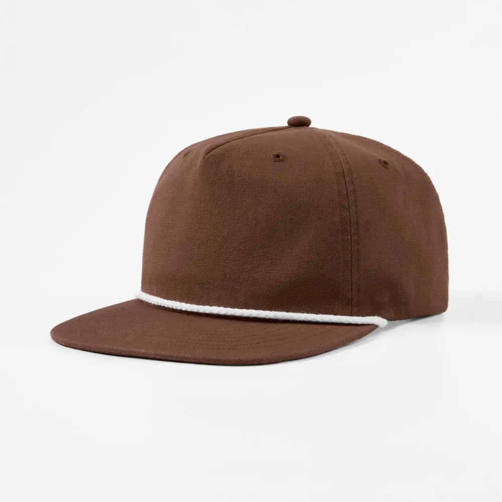 Blank 5 Panel Organic Cotton Rope Snapback Hat Wholesale - 5442 Foremost Hat