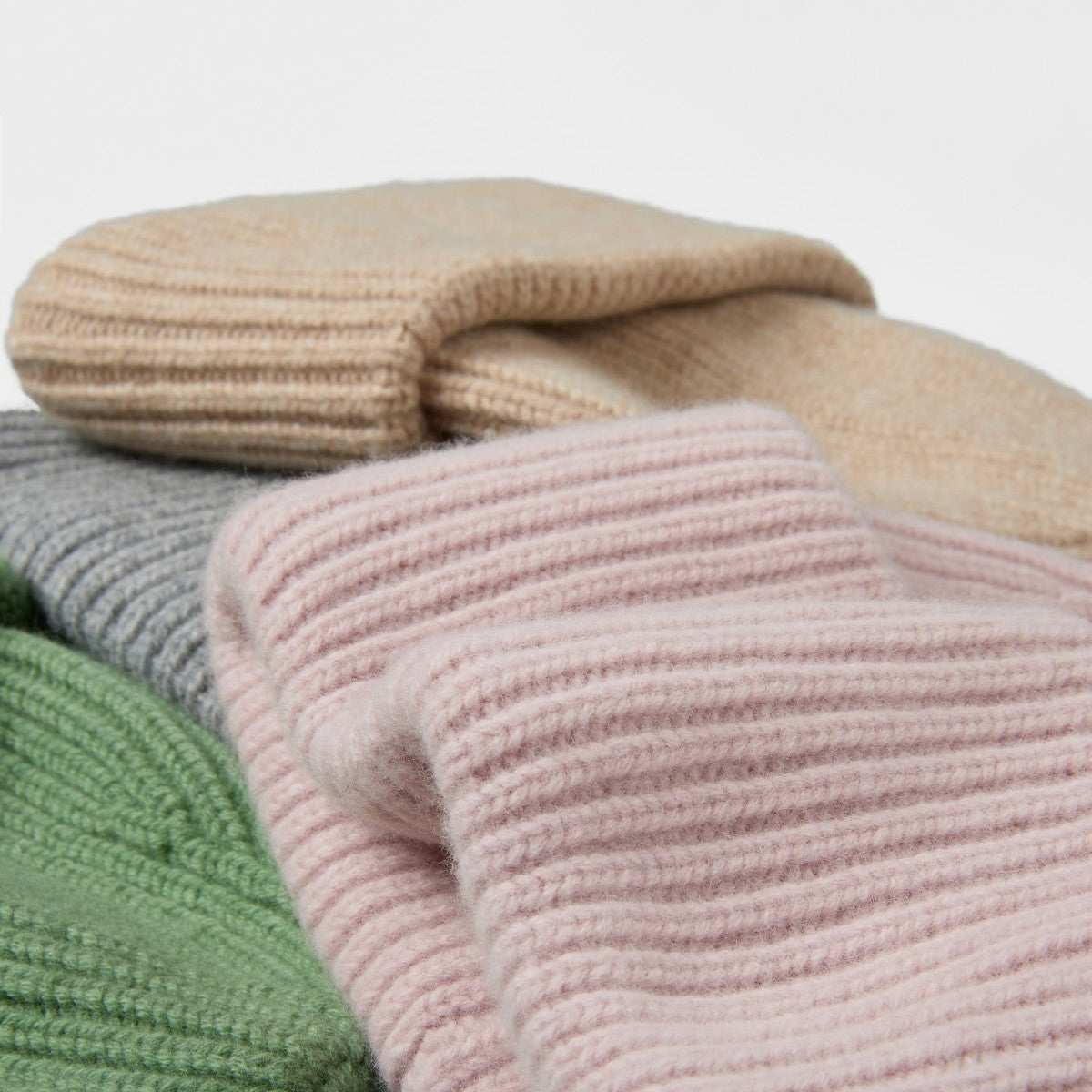 Blank High-Cuffed 100% Merino Wool Beanie Wholesale - 1338