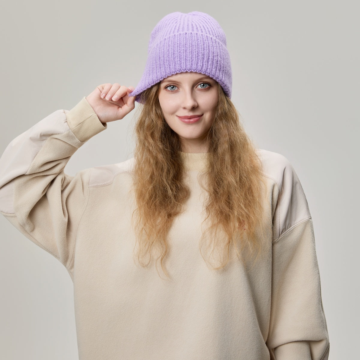 Blank Women's Mohair Blend Beanie Wholesale - 1265