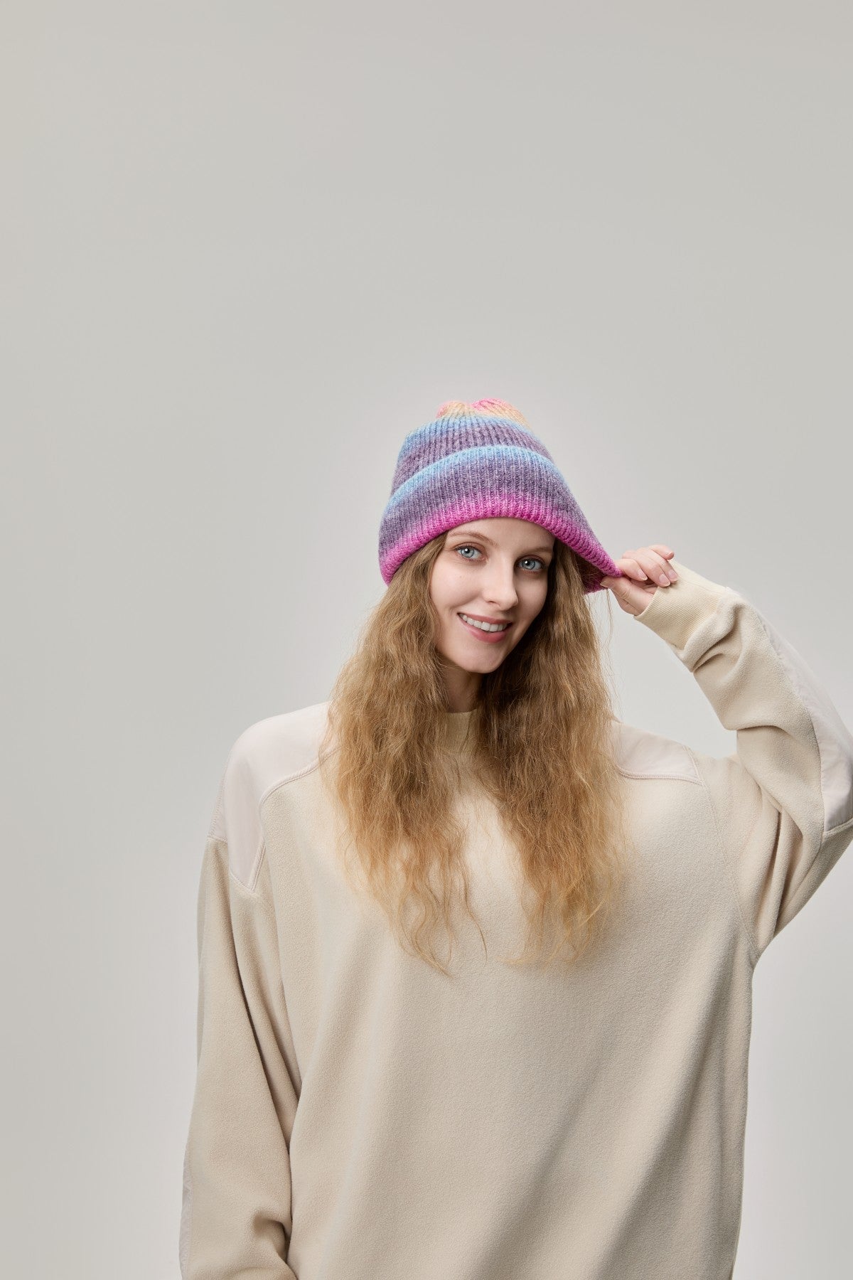 Blank Wool Tie Dye Beanie Wholesale - 1320