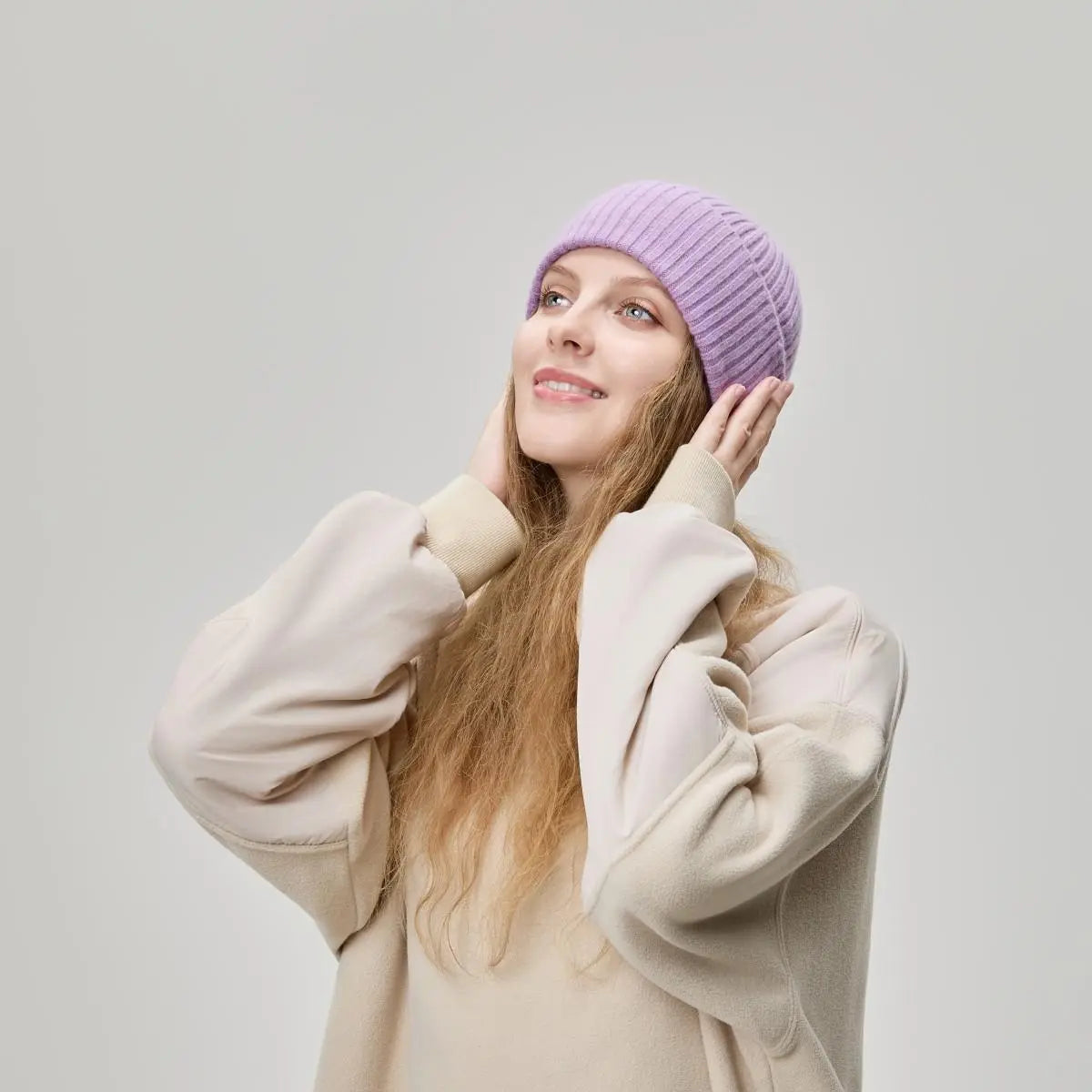 Blank 100% Merino Wool Seamless Beanie Wholesale - 1224 foremosthat