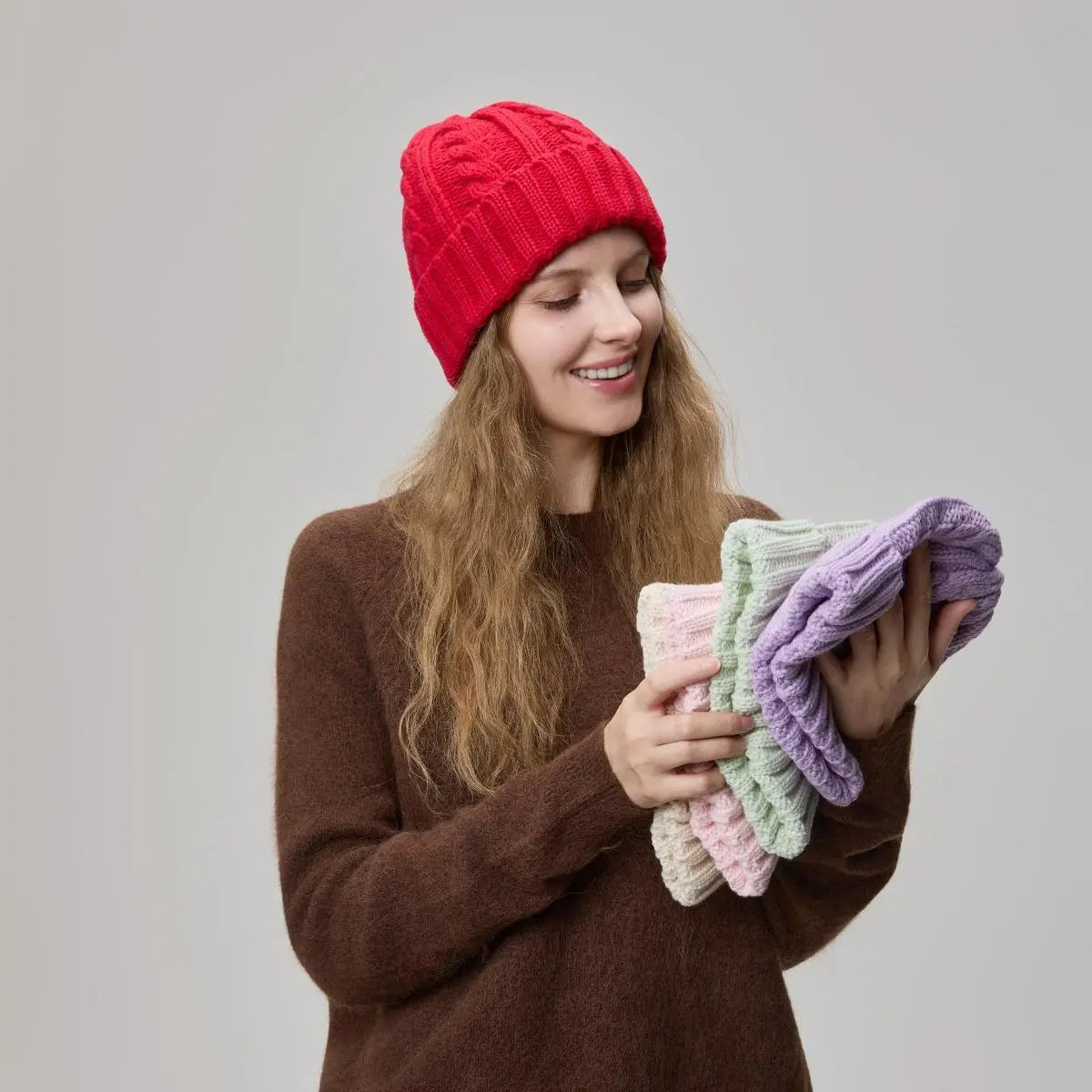 Blank Australian Wool Cable Knit Beanie Wholesale - 1340 Foremost Hat