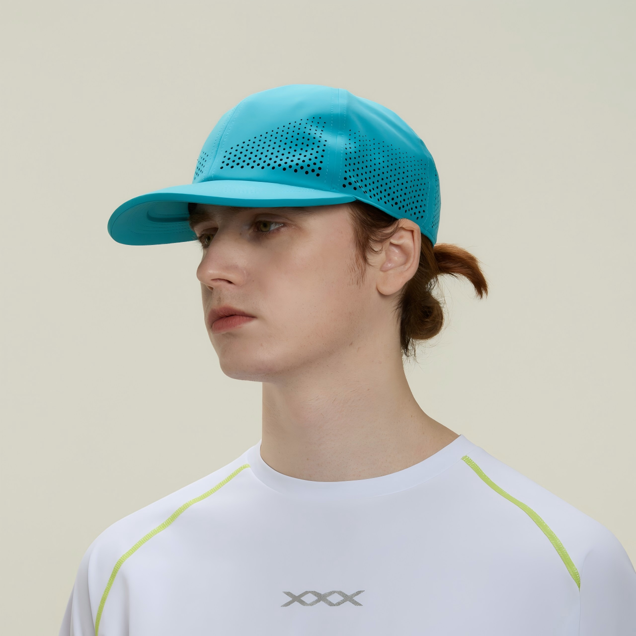 Blank Recycled 6 Panel Performance Perforated Dad Hat Wholesale - 6445