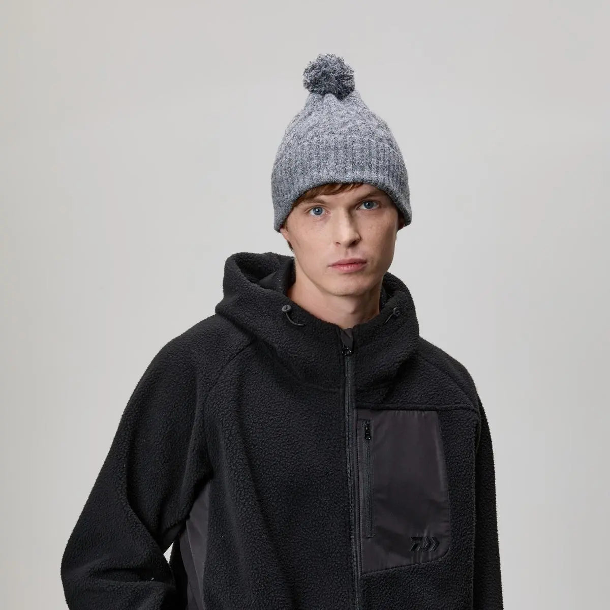 Blank Recycled Cable Knit Beanie with Pom-Pom Wholesale - 1335 Foremost Hat
