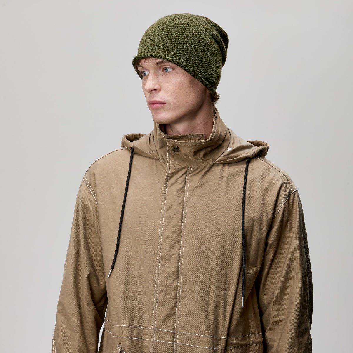 Blank Merino Wool Slouchy Beanie Wholesale - 1258