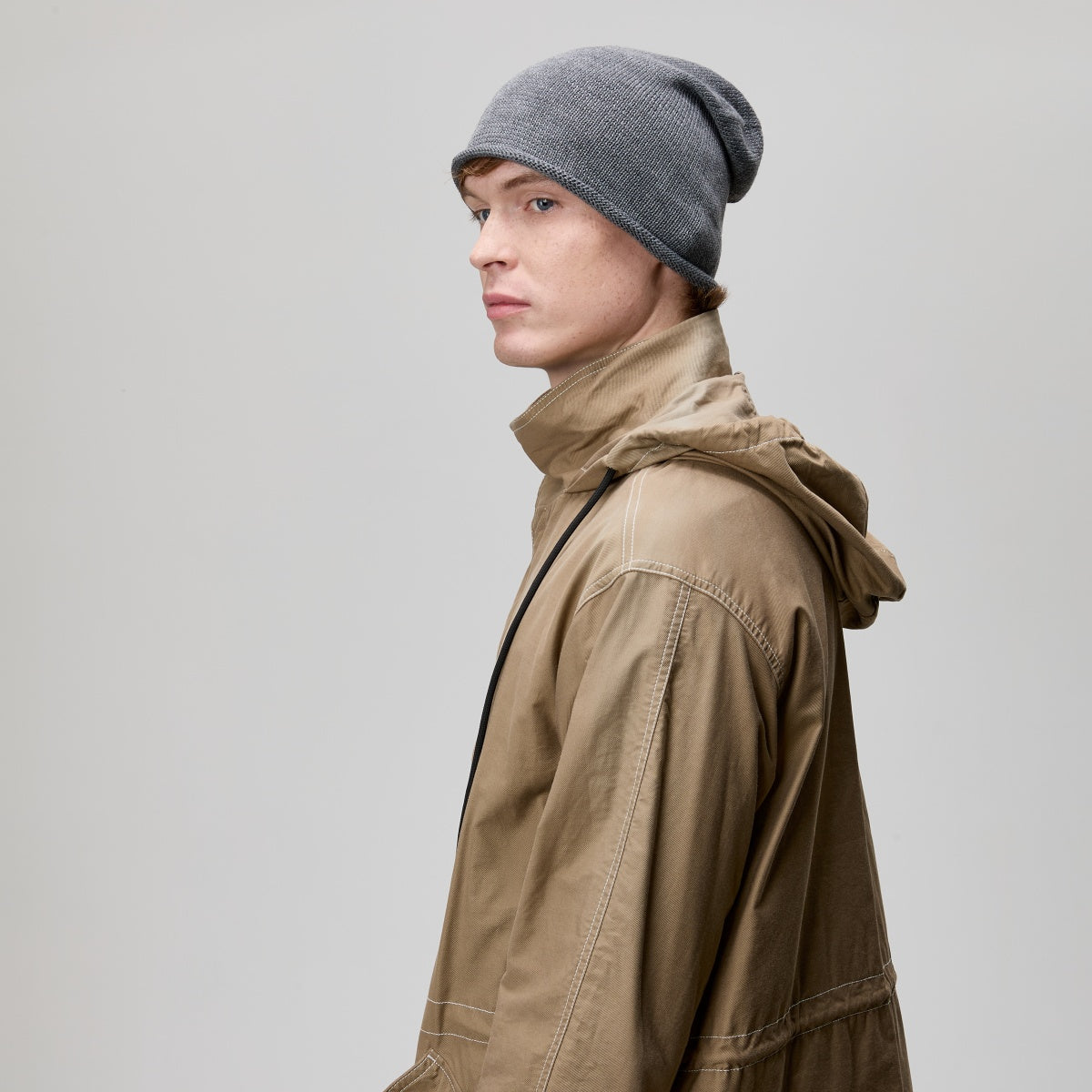 Blank Merino Wool Slouchy Beanie Wholesale - 1258