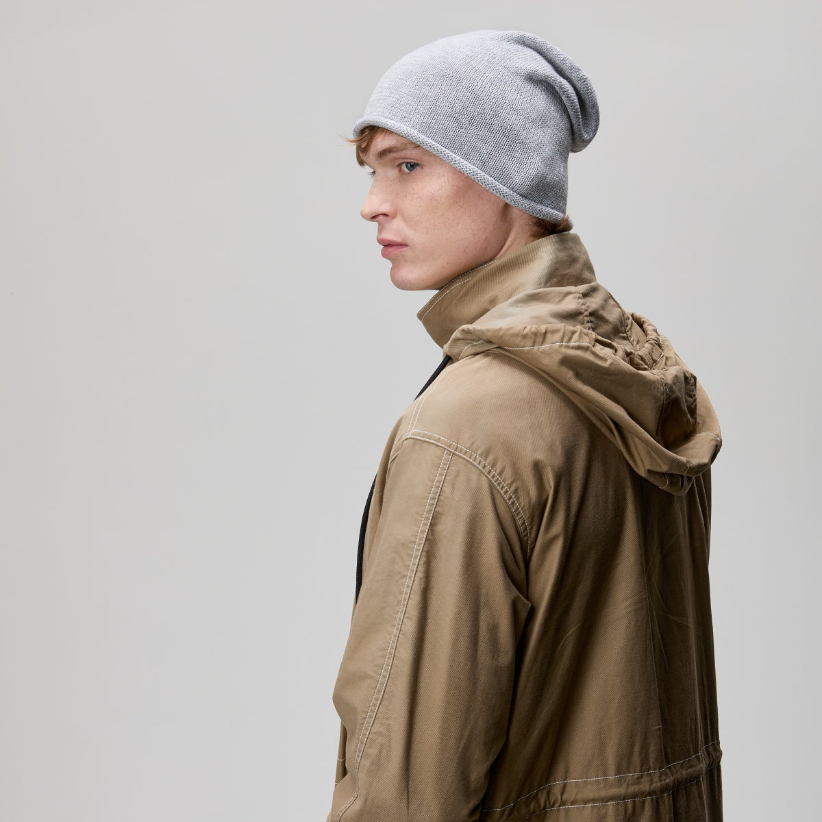 Blank Merino Wool Slouchy Beanie Wholesale - 1258