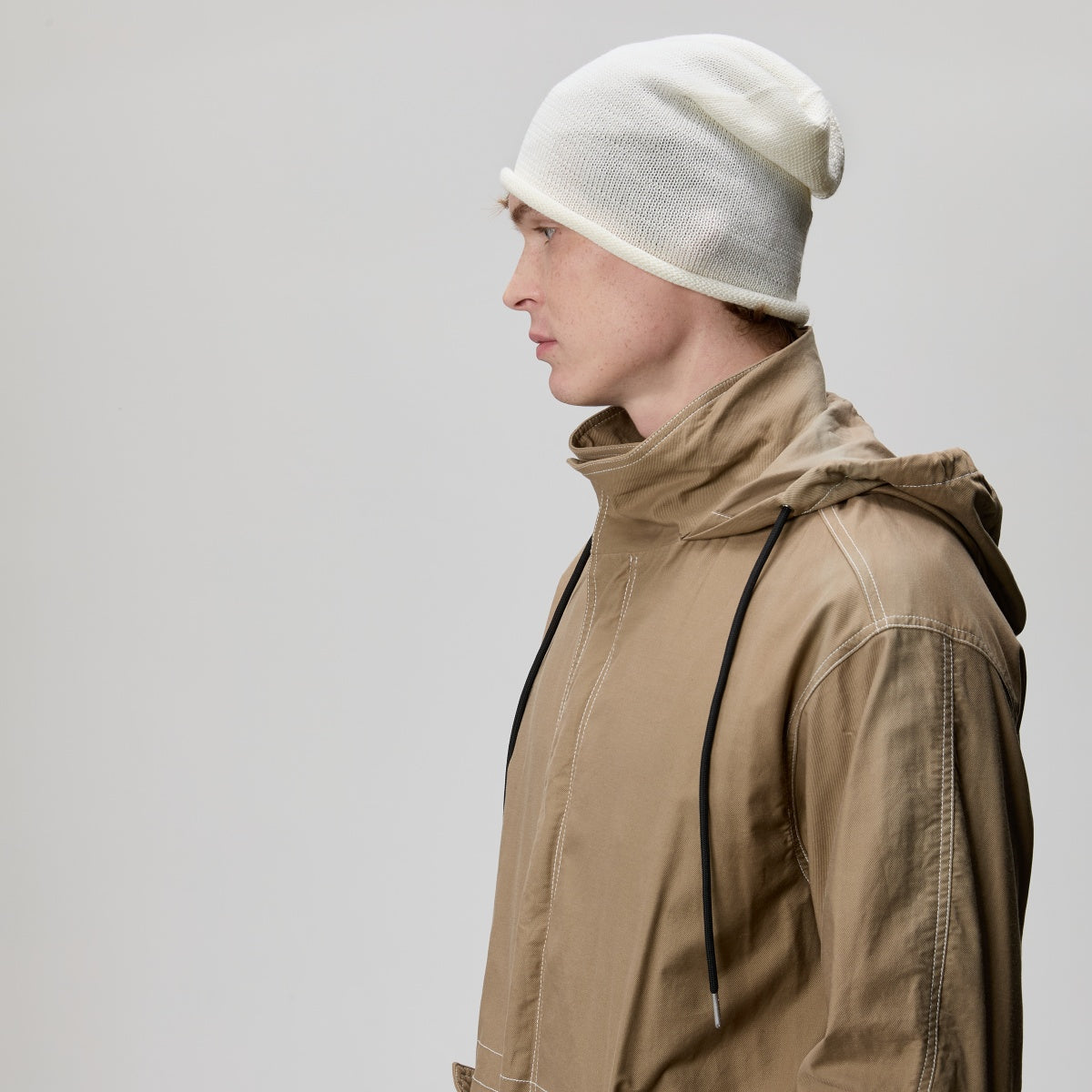 Blank Merino Wool Slouchy Beanie Wholesale - 1258