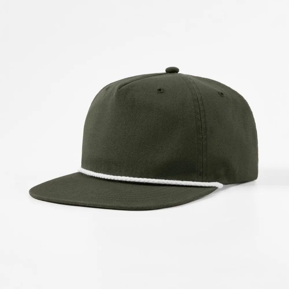 Blank 5 Panel Organic Cotton Rope Snapback Hat Wholesale - 5442 Foremost Hat