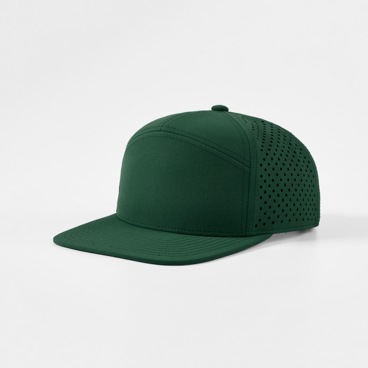 Blank Recycled 7 Panel Perforated Snapback Cap Wholesale - 6472