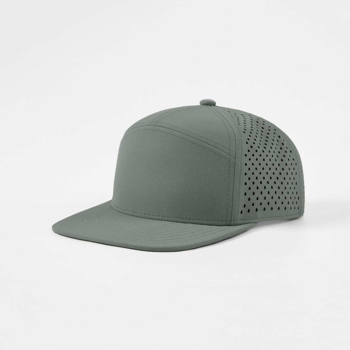 Blank Recycled 7 Panel Perforated Snapback Cap Wholesale - 6472