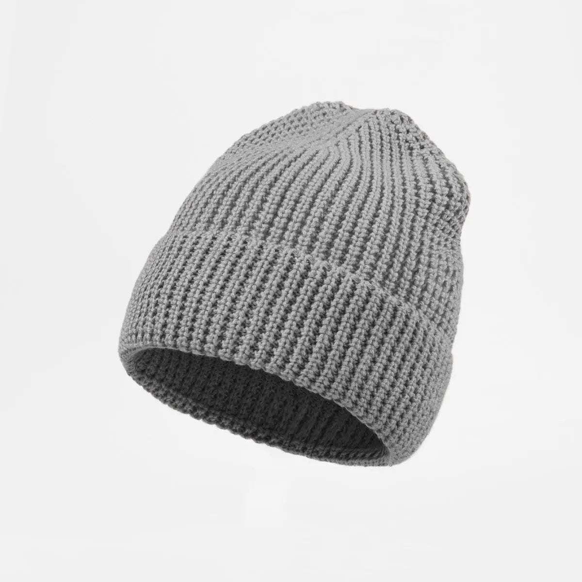 Blank Knit Cuffed Waffle Beanie Wholesale - 1546 Foremost Hat