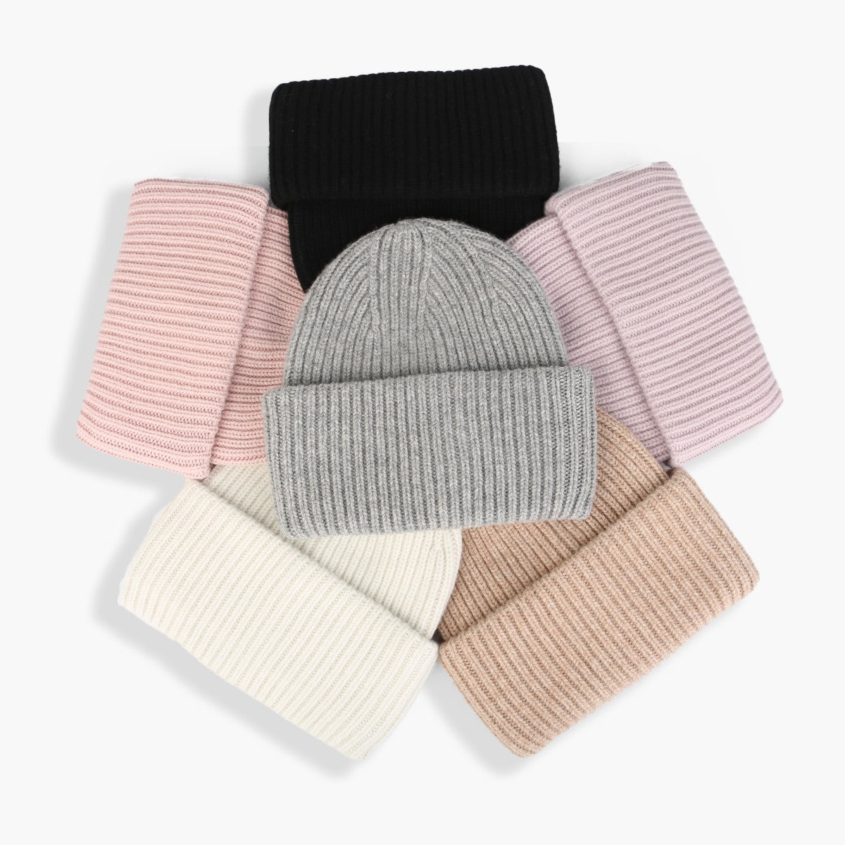 Blank High-Cuffed 100% Merino Wool Beanie Wholesale - 1338