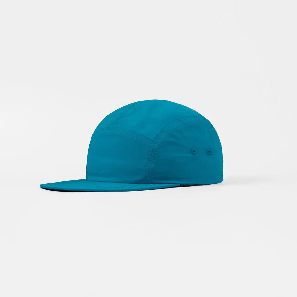 Blank 5 Panel Nylon Camper Hat - 6016  Turquoise Foremost Hat